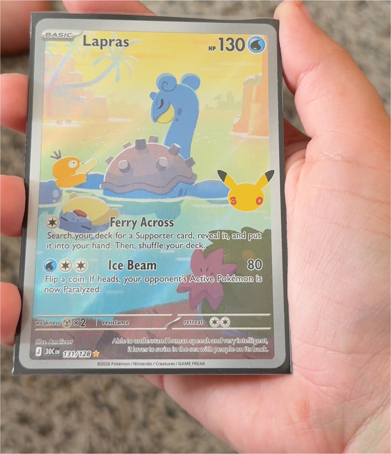2026 Pokémon #131 Lapras — front