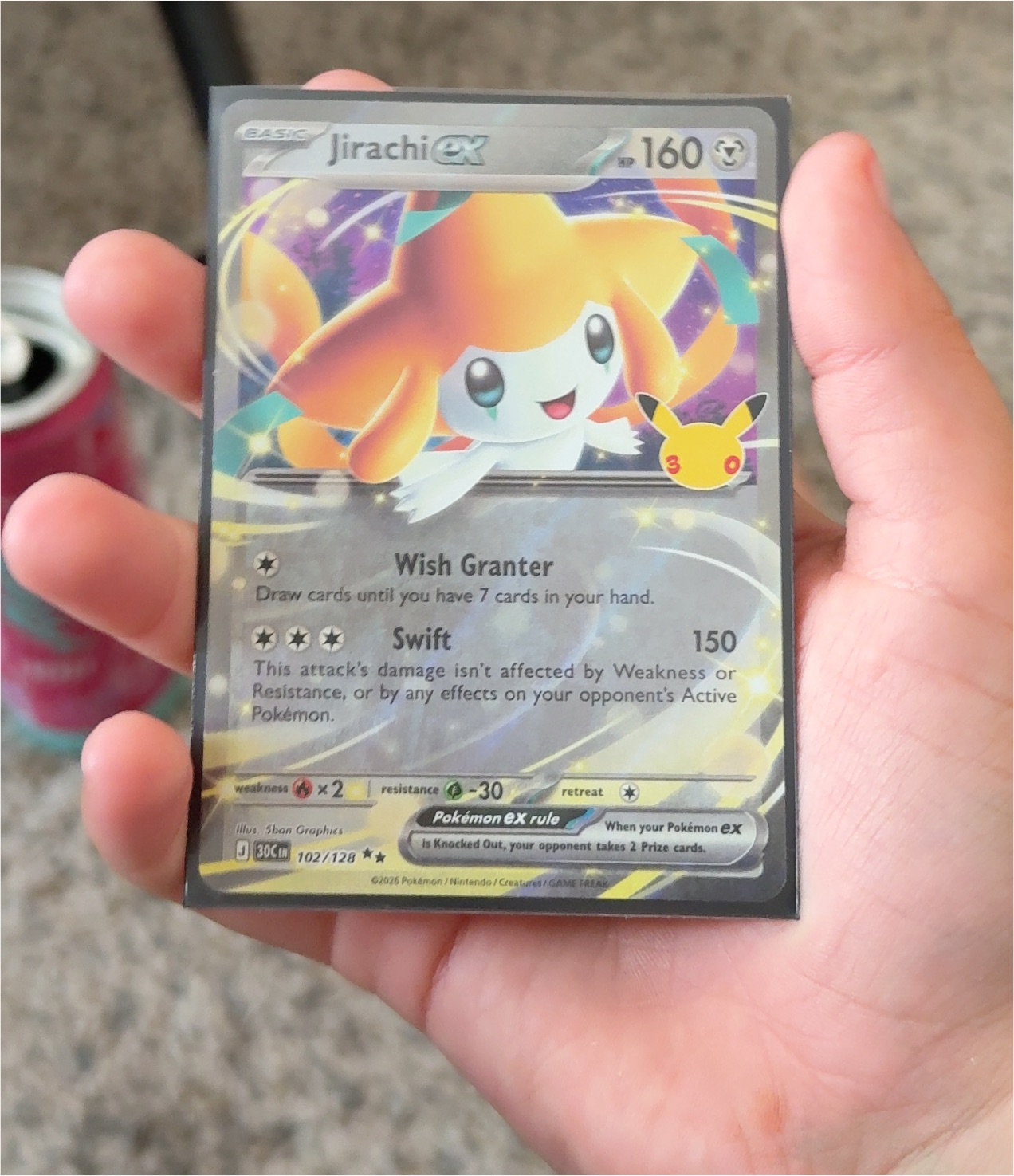 2026 Pokémon #102 Jirachi ex — front