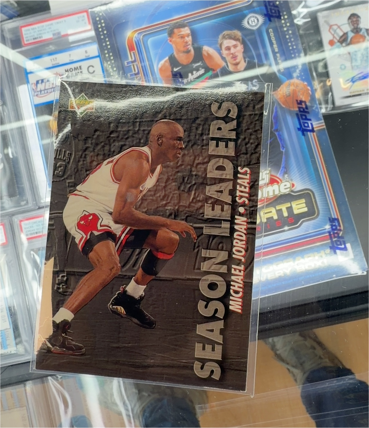1990-91 Upper Deck #1 Michael Jordan Season Leaders — front