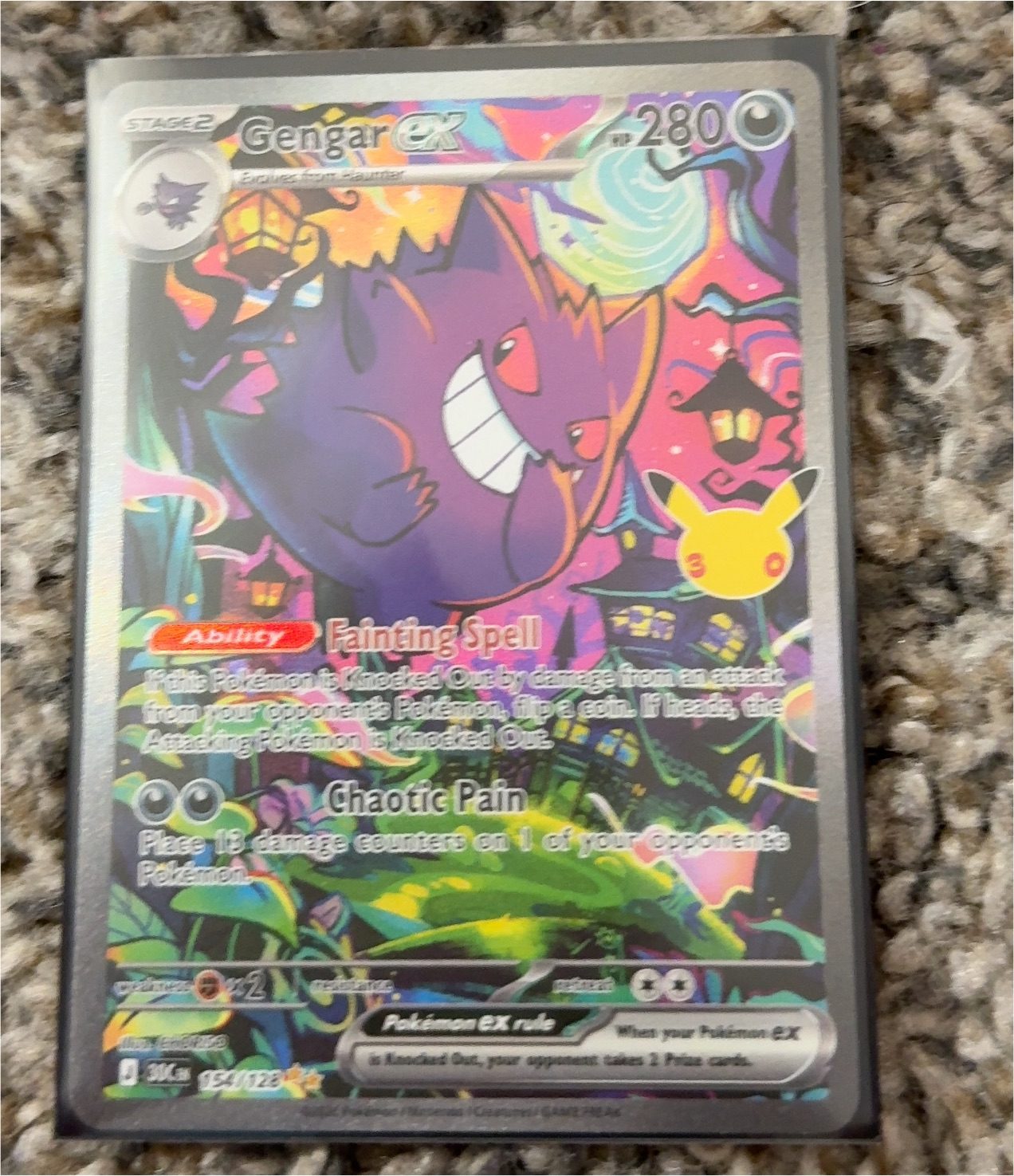 2025 Pokémon #109/094 Gengar ex — front