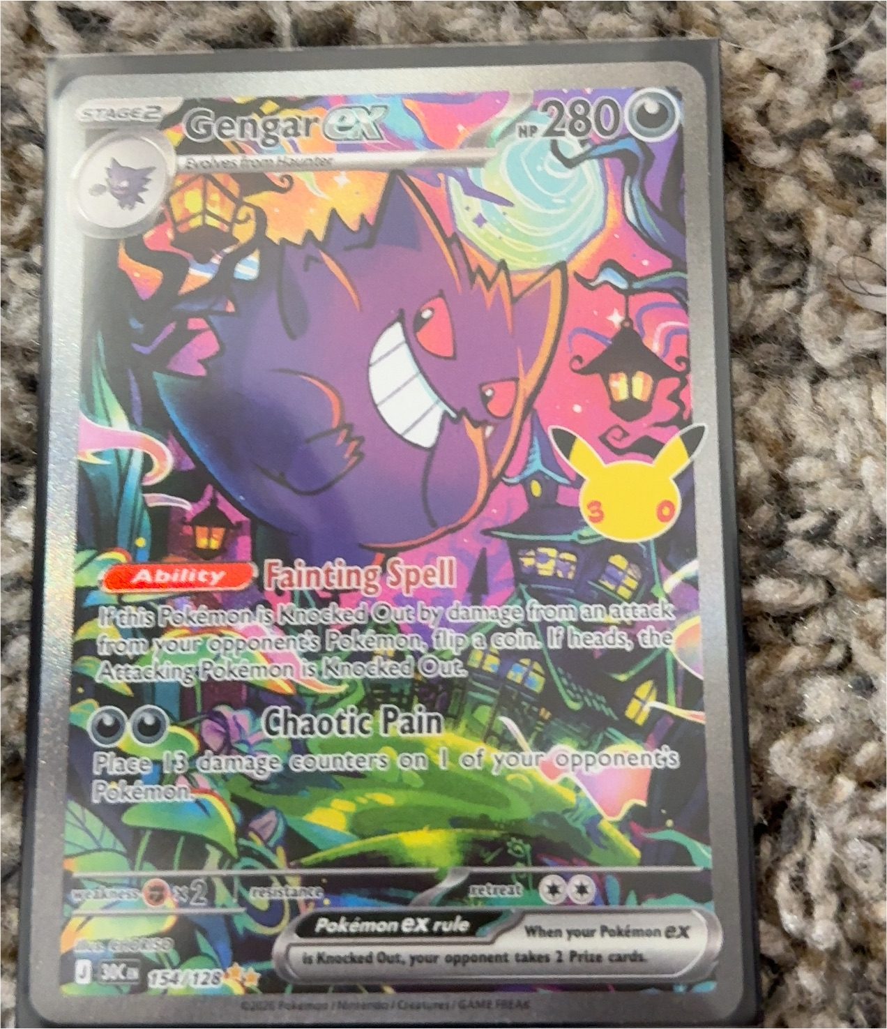 2025 Pokémon Mega Evolution—Phantasmal Flames #054 Gengar ex — front