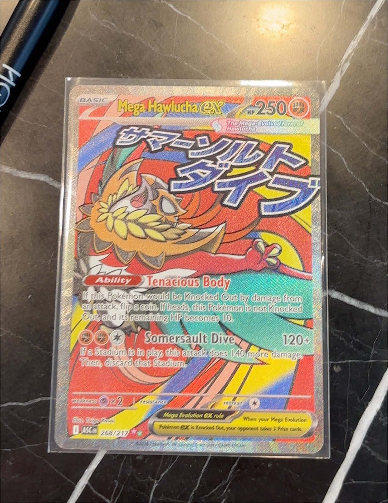 2025 Pokémon Mega Evolution #266 Mega Hawlucha ex — front