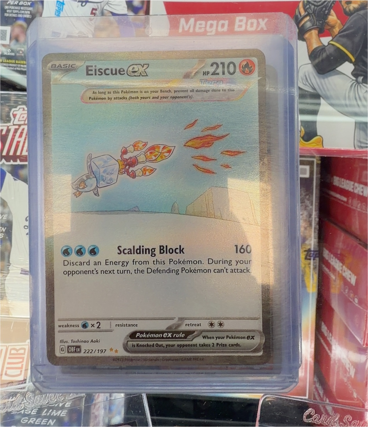 2023 Pokémon Obsidian Flames #222 Eiscue ex — front