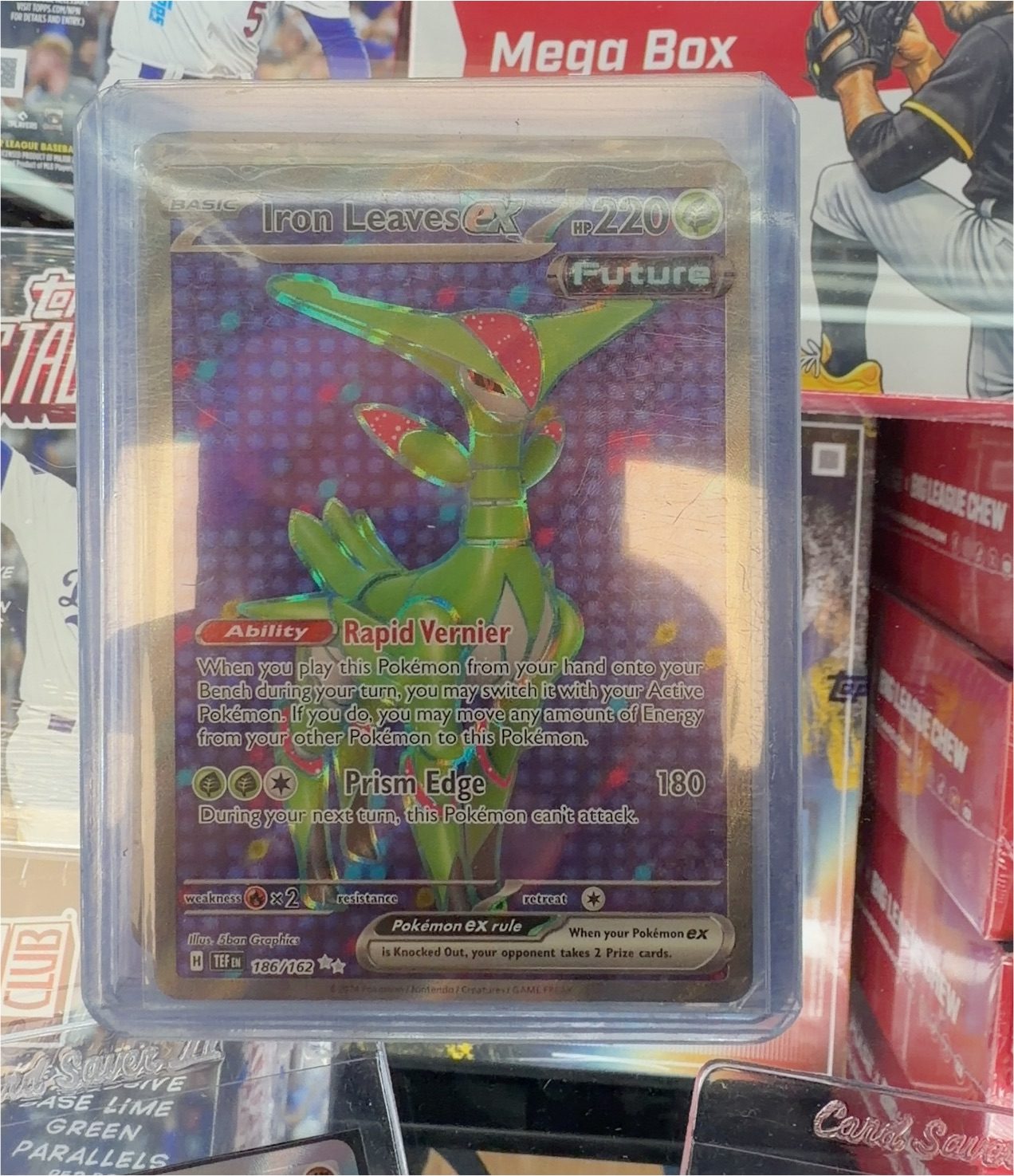 2024 Pokémon Temporal Forces #186 Iron Leaves ex — front