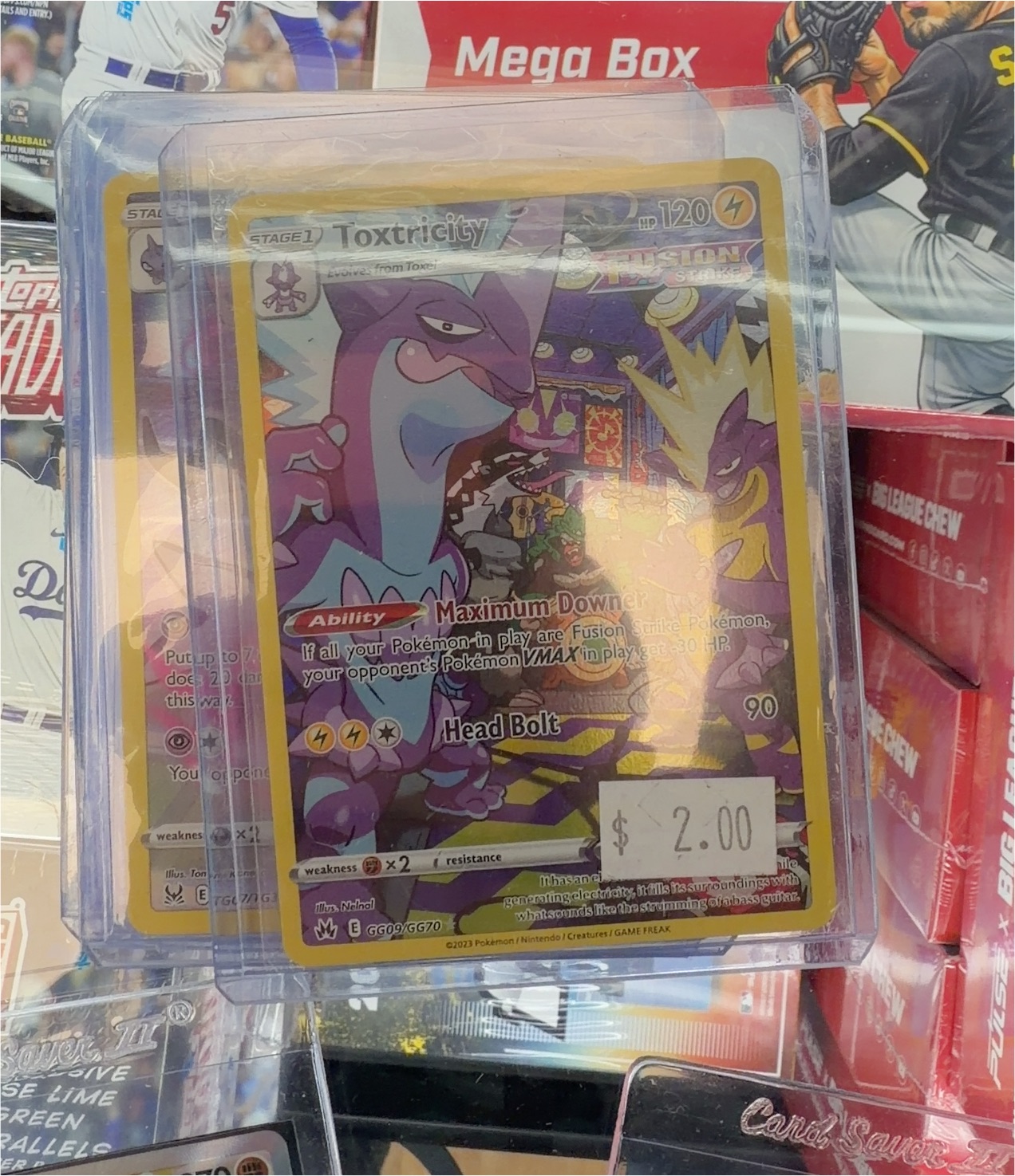 2023 Pokémon Crown Zenith GG09 Toxtricity — front