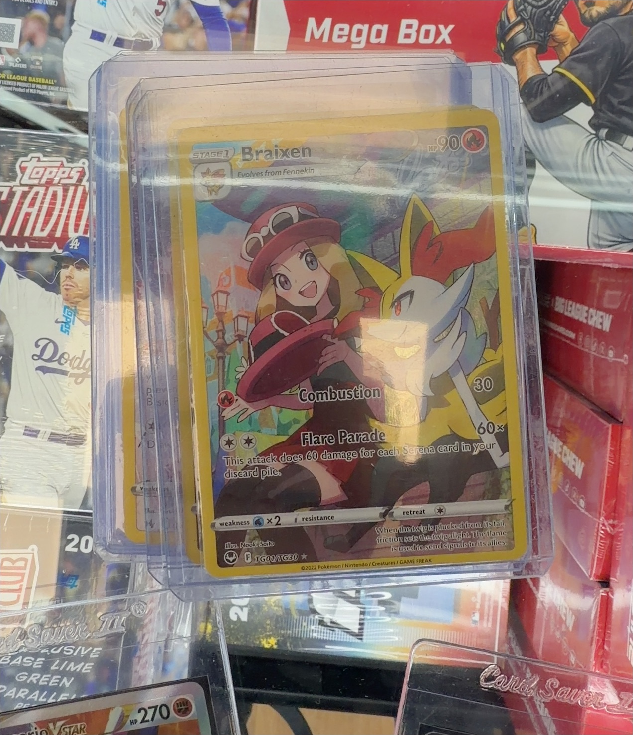 2022 Pokémon #TG07 Serena's Braixen — front