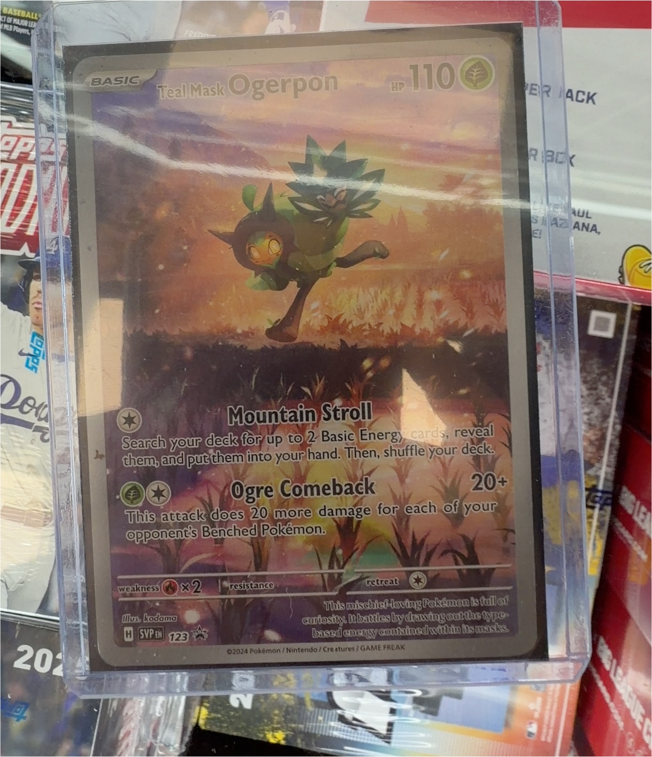 2024 Pokémon SVP 123 Teal Mask Ogerpon — front