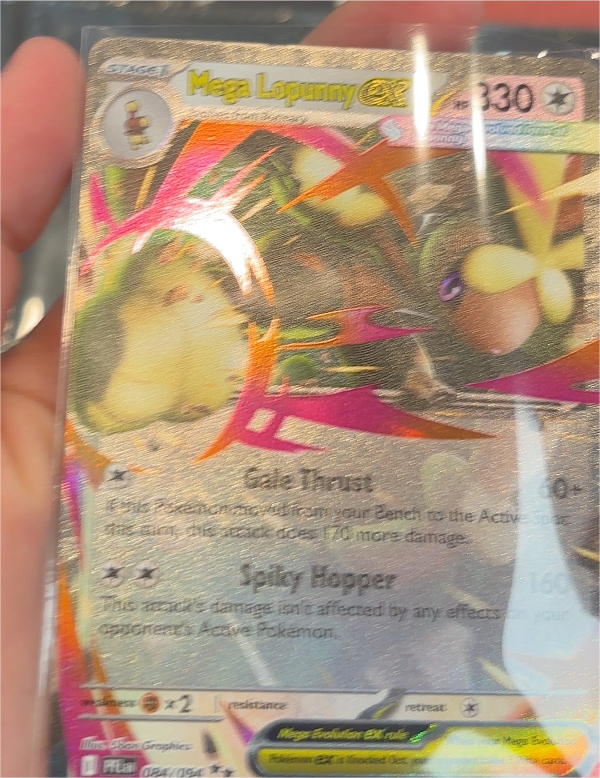 2025 Pokémon Mega Evolution #232 Mega Lopunny ex — front