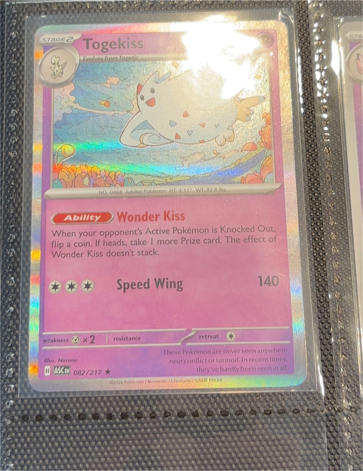 2026 Pokémon Ascended Heroes #082 Togekiss — front