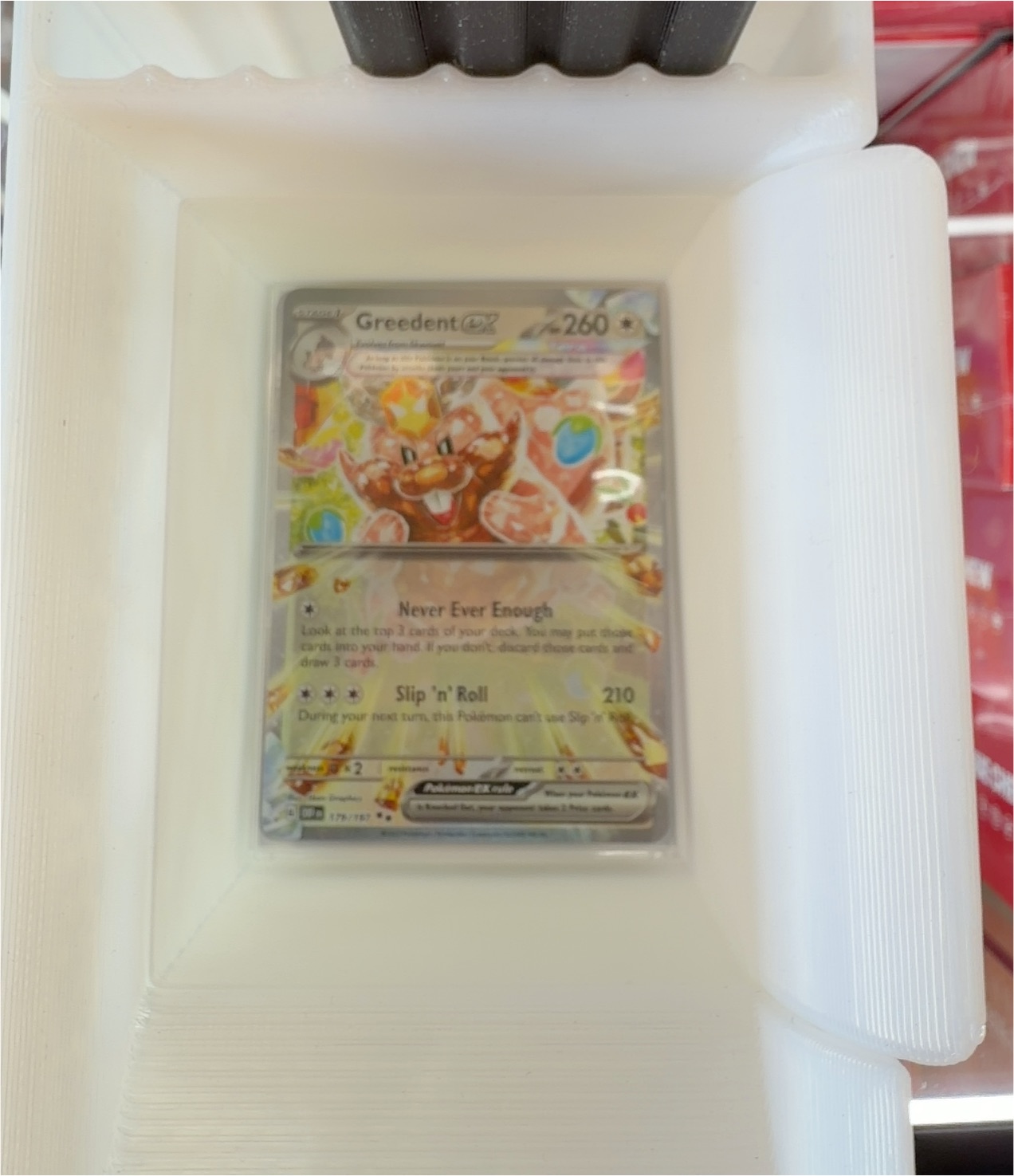 2025 Pokémon Destined Rivals #177 Greedent ex — front