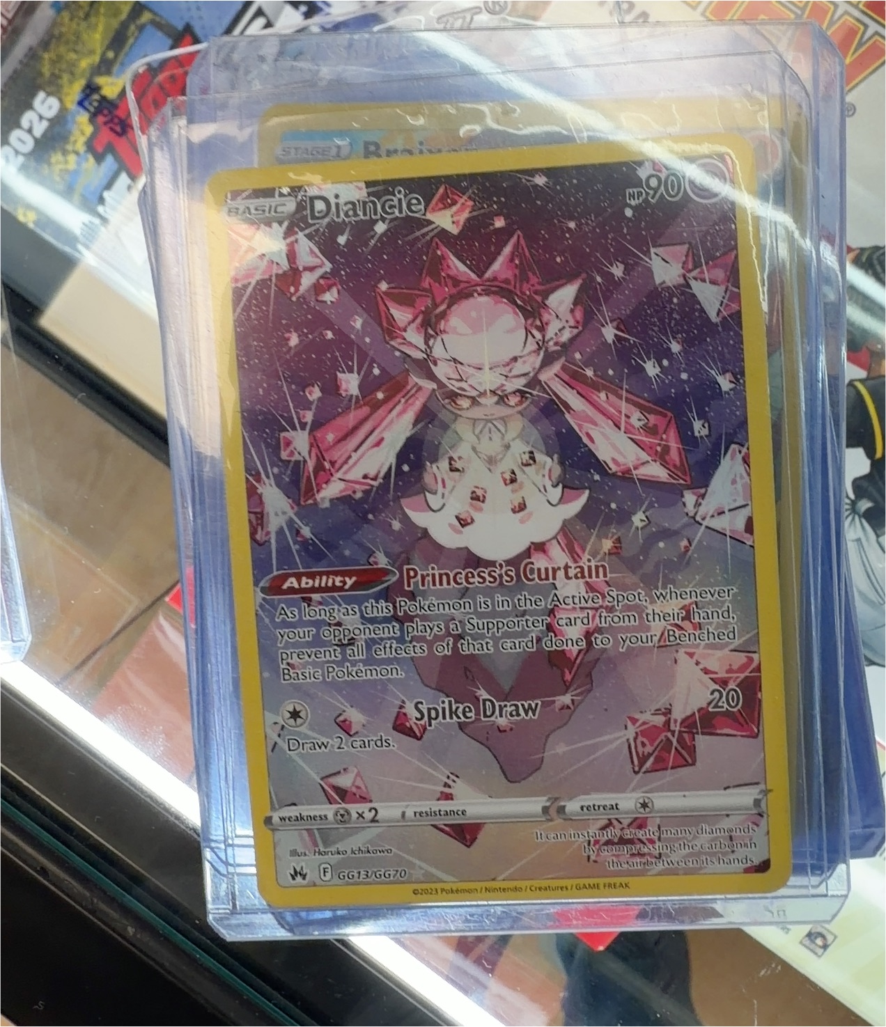 2023 Pokémon Crown Zenith Galarian Gallery #GG13 Diancie — front