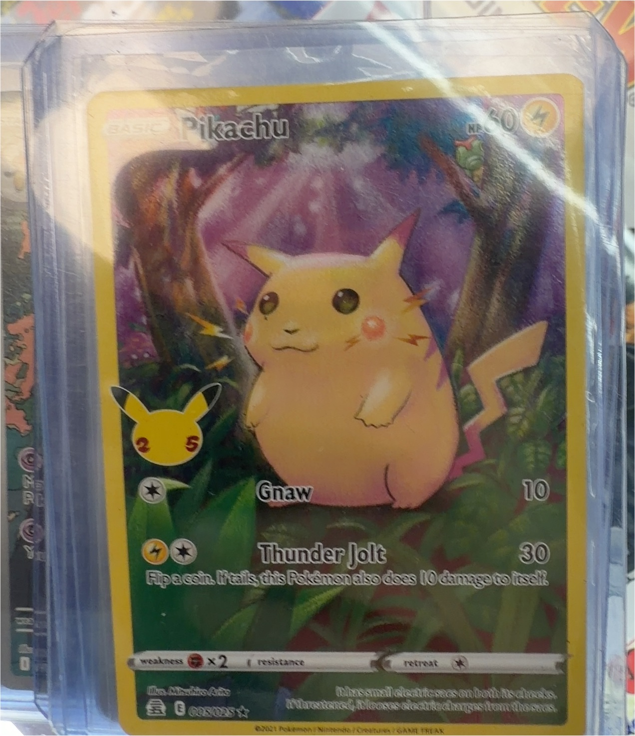 2021 Pokémon Celebrations #005 Pikachu — front