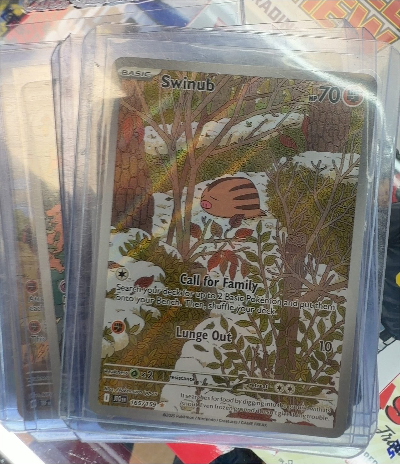 2025 Pokémon Journey Together #165 Swinub — front