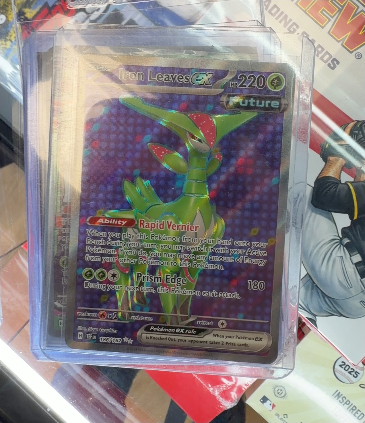 2024 Pokémon Temporal Forces #186 Iron Leaves ex — front