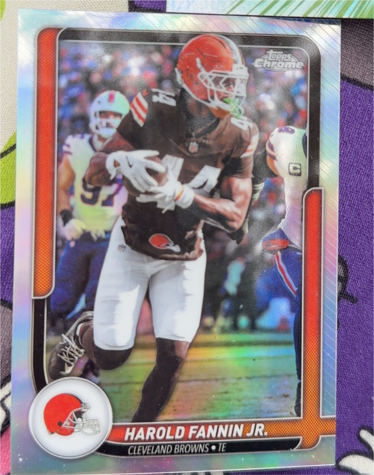 2025 Topps Chrome Football Harold Fannin Jr. — front