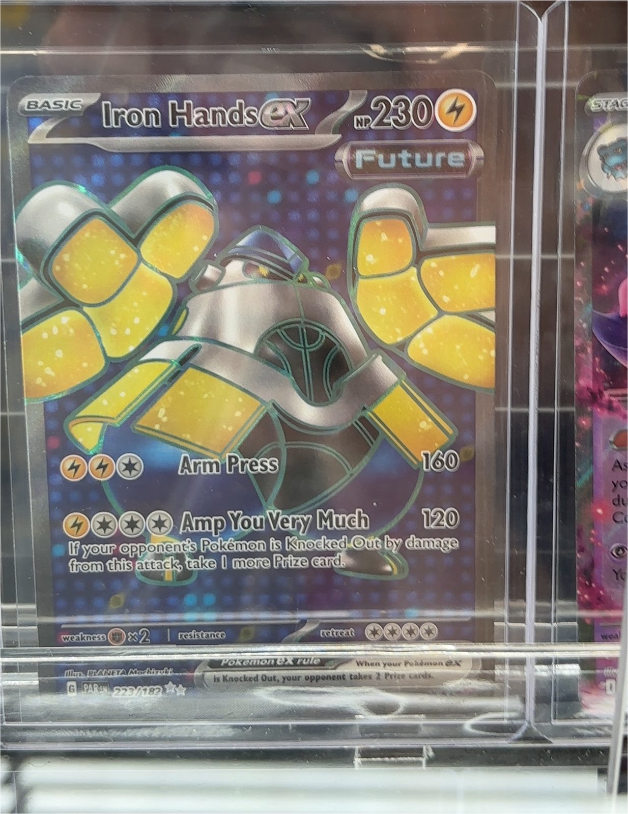 2023 Pokémon Paradox Rift #223 Iron Hands ex — front