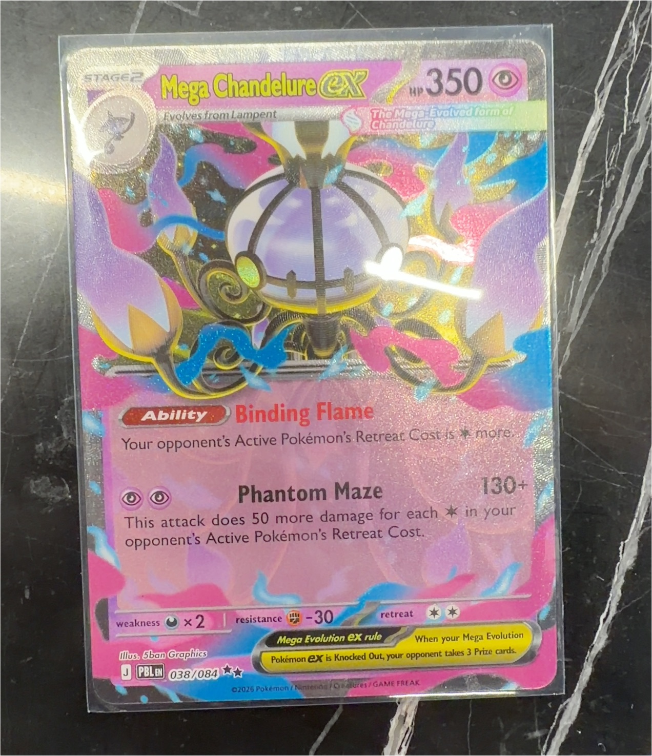2026 Pokémon #038 Mega Chandelure ex — front