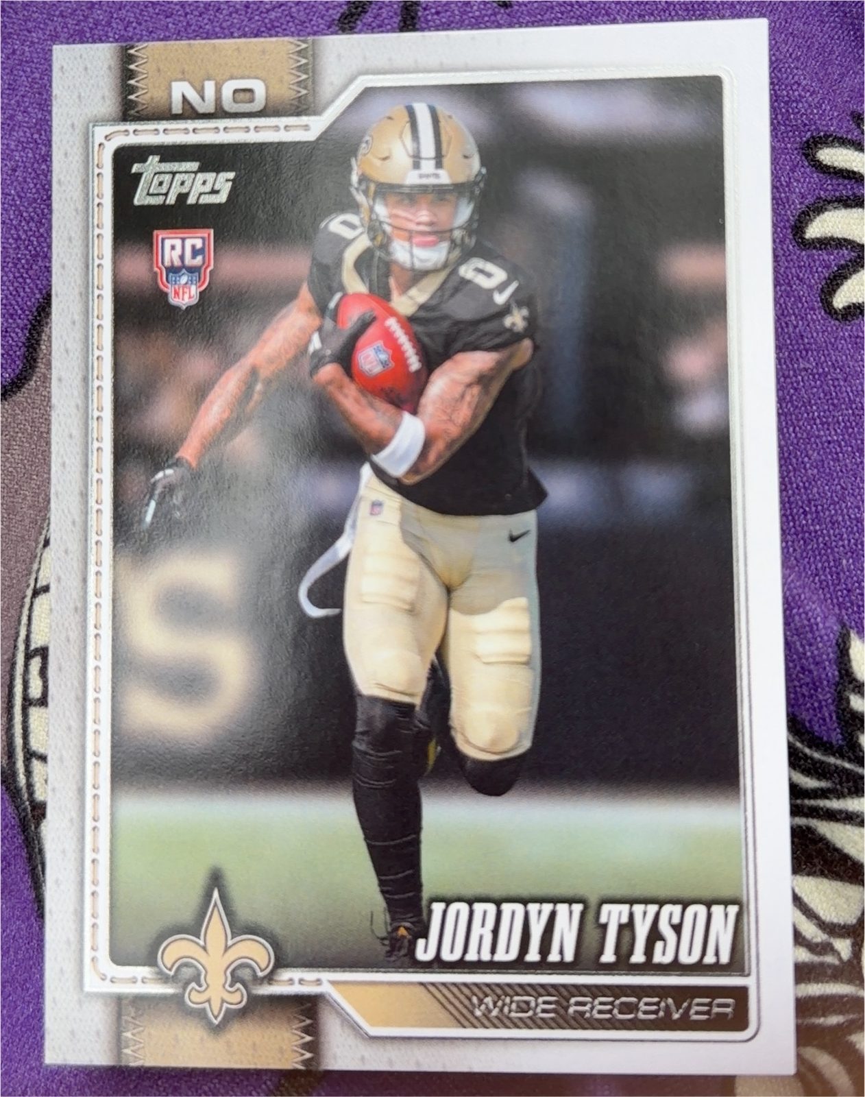 2025 Topps Football Jordon Tyson — front