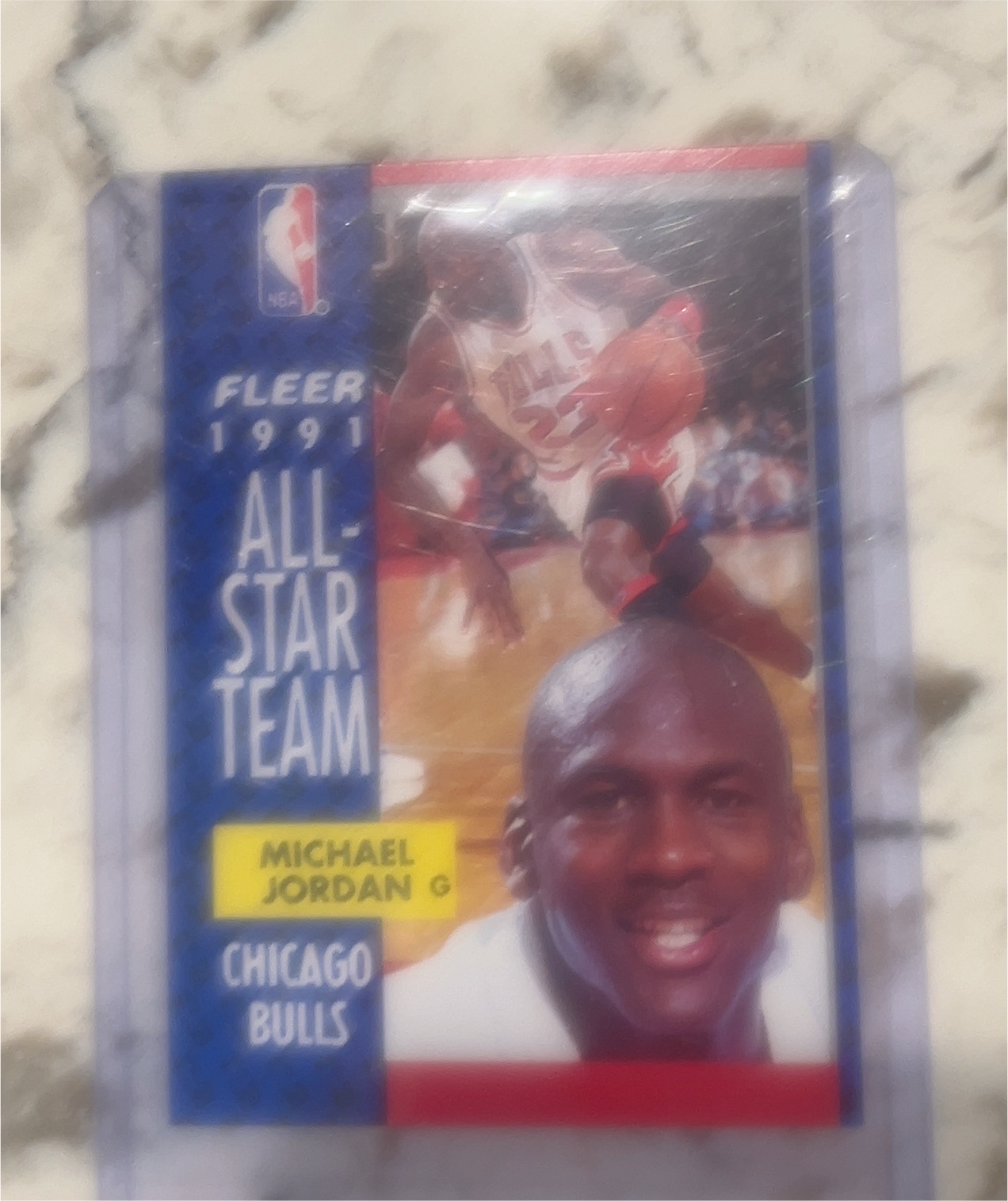 1991 Fleer #220 Michael Jordan All-Star Team — front