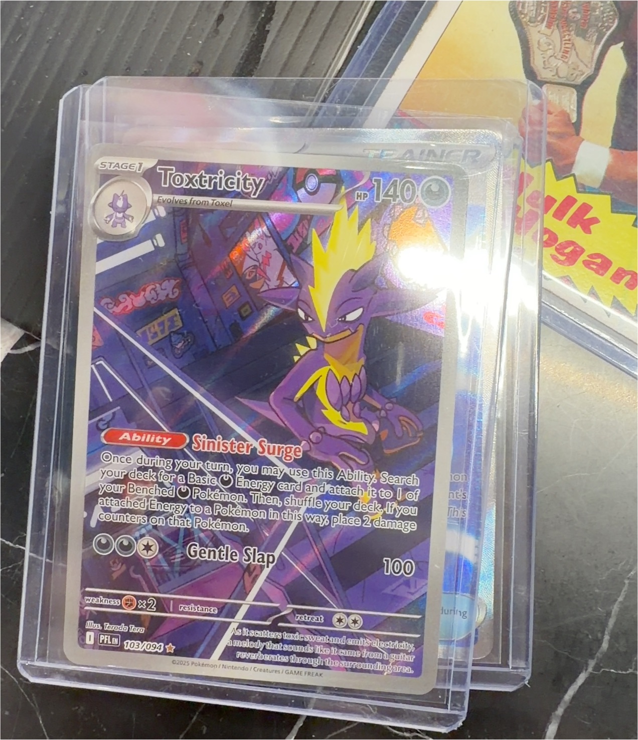 2025 Pokémon Phantasmal Flames #103 Toxtricity — front