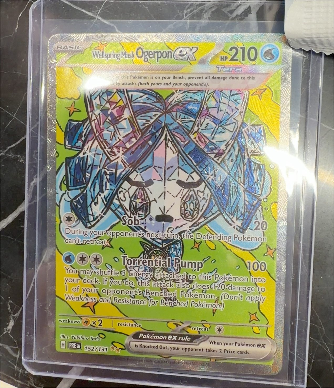 2024 Pokémon Twilight Masquerade #152 Ogerpon ex - Wellspring Mask — front