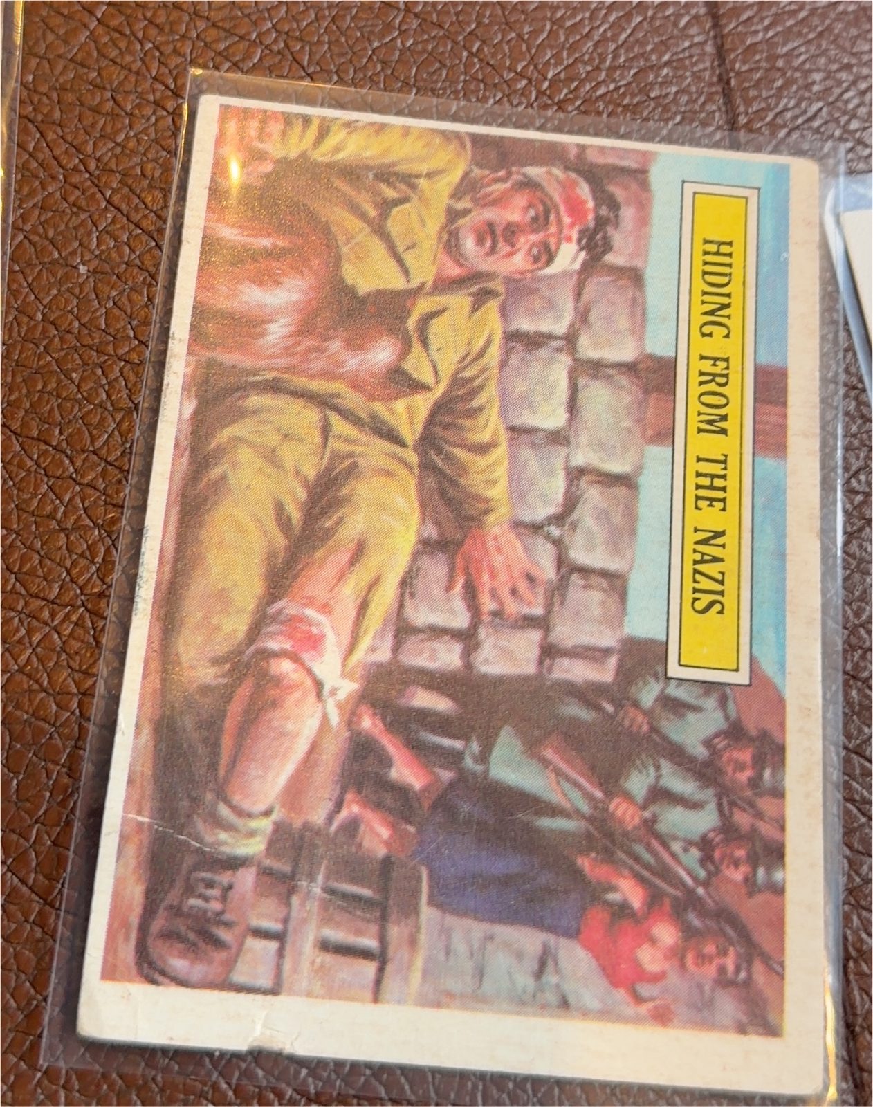 1965 Topps Battle Hiding From the Nazis — front