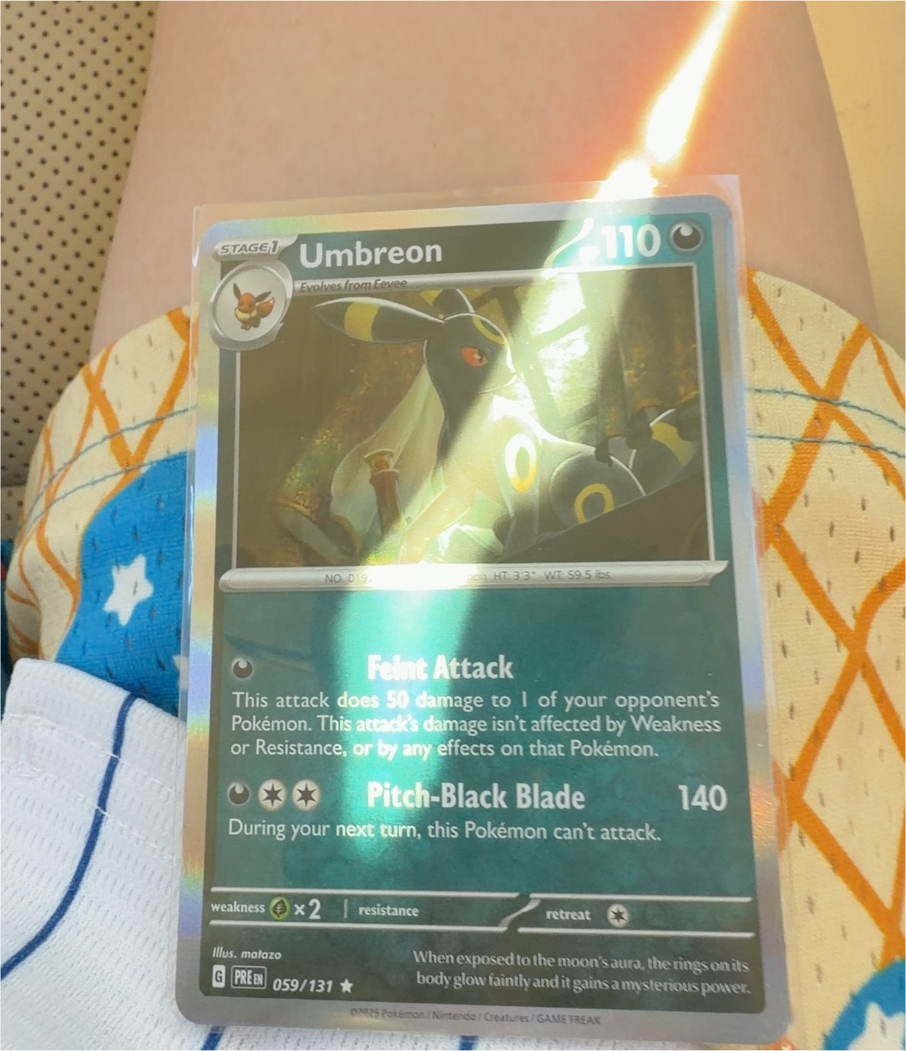 2018 Pokémon Forbidden Light #059 Umbreon — front