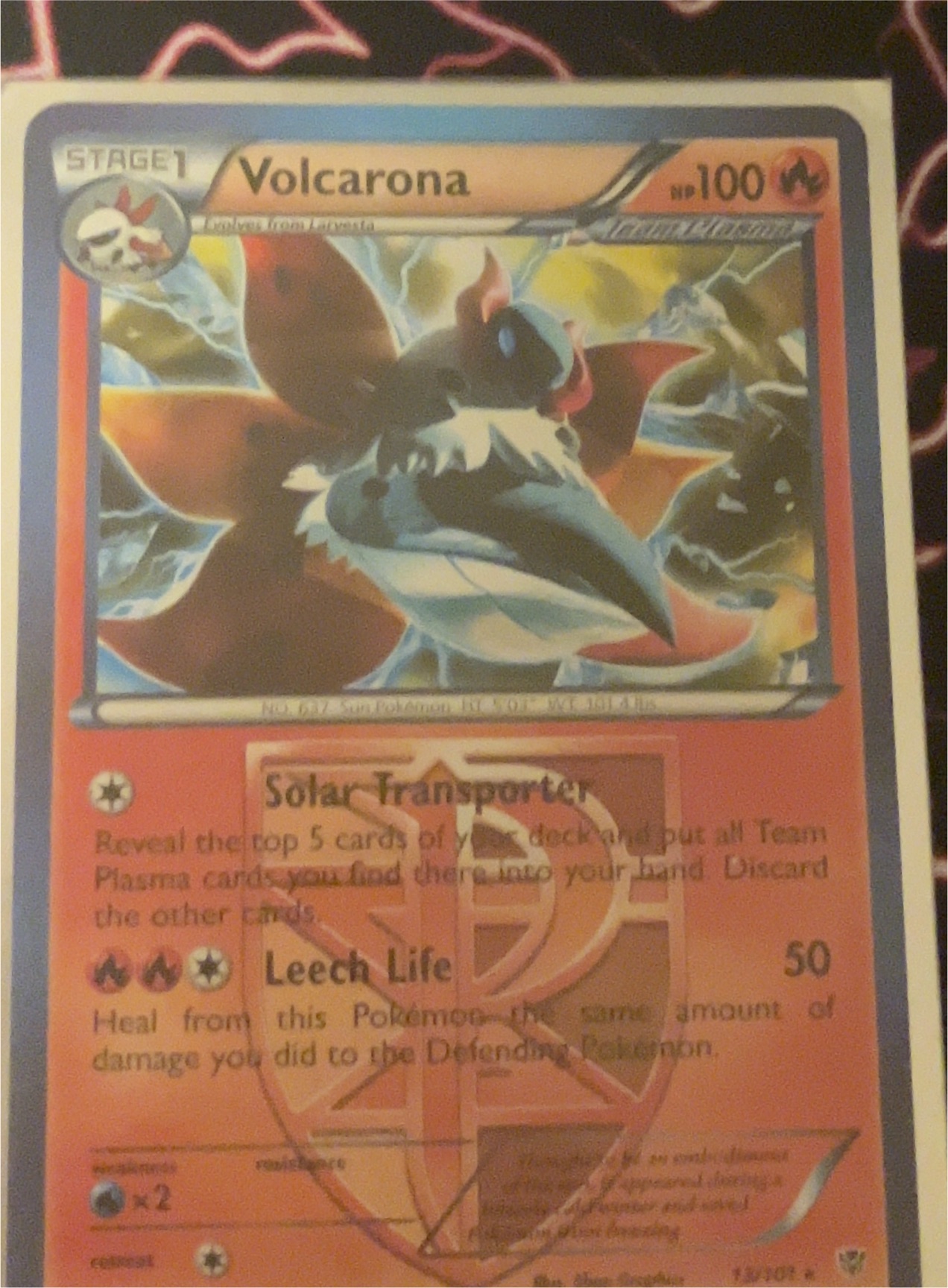 2011 Pokémon #21 Volcarona — front