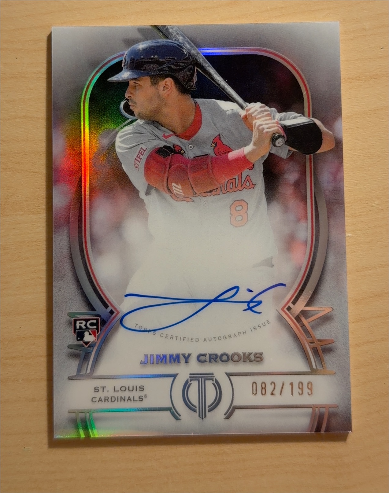 2024 Topps Tier One Rookie Autographs Jimmy Crooks — front