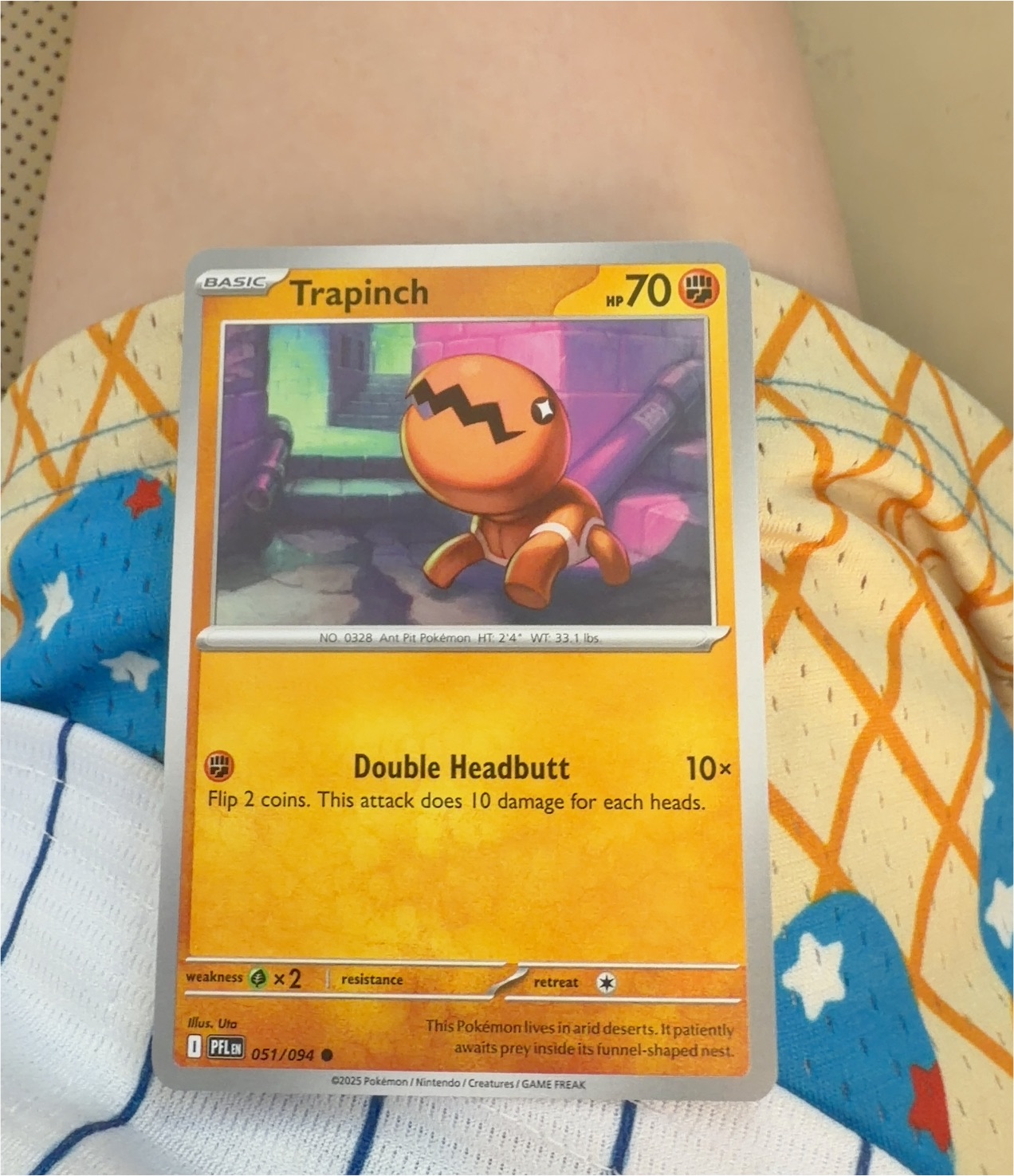 2025 Pokémon Phantasmal Flames #051 Trapinch — front