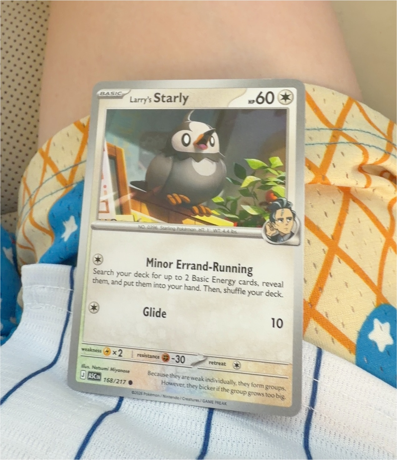 2026 Pokémon Ascended Heroes #168 Larry's Starly — front