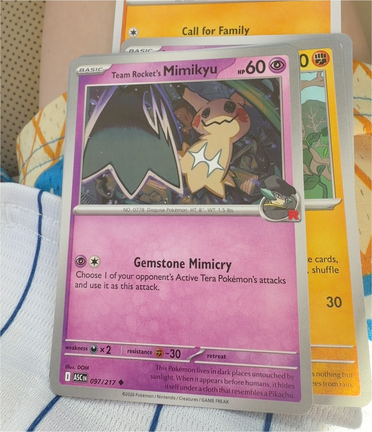 2026 Pokémon #097 Team Rocket's Mimikyu — front