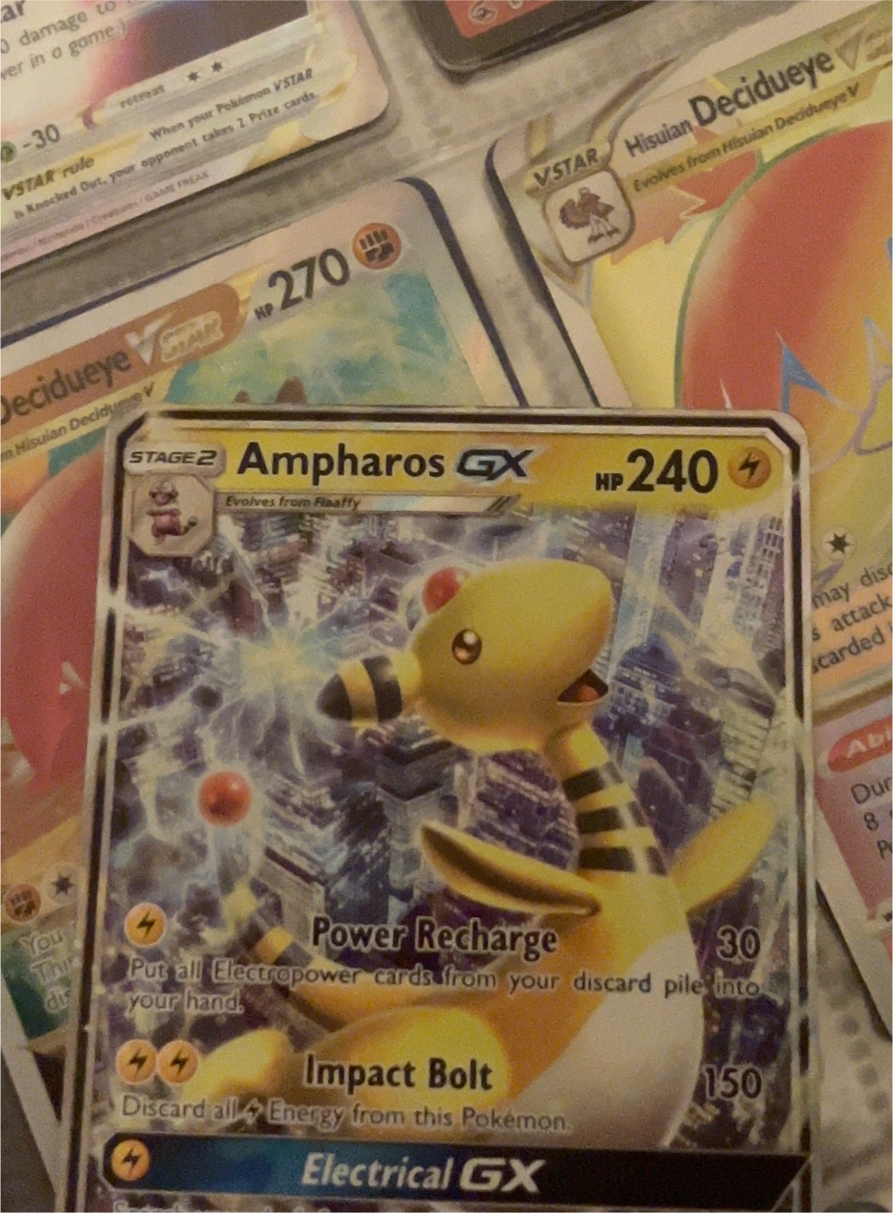 2018 Pokémon #43 Ampharos GX — front