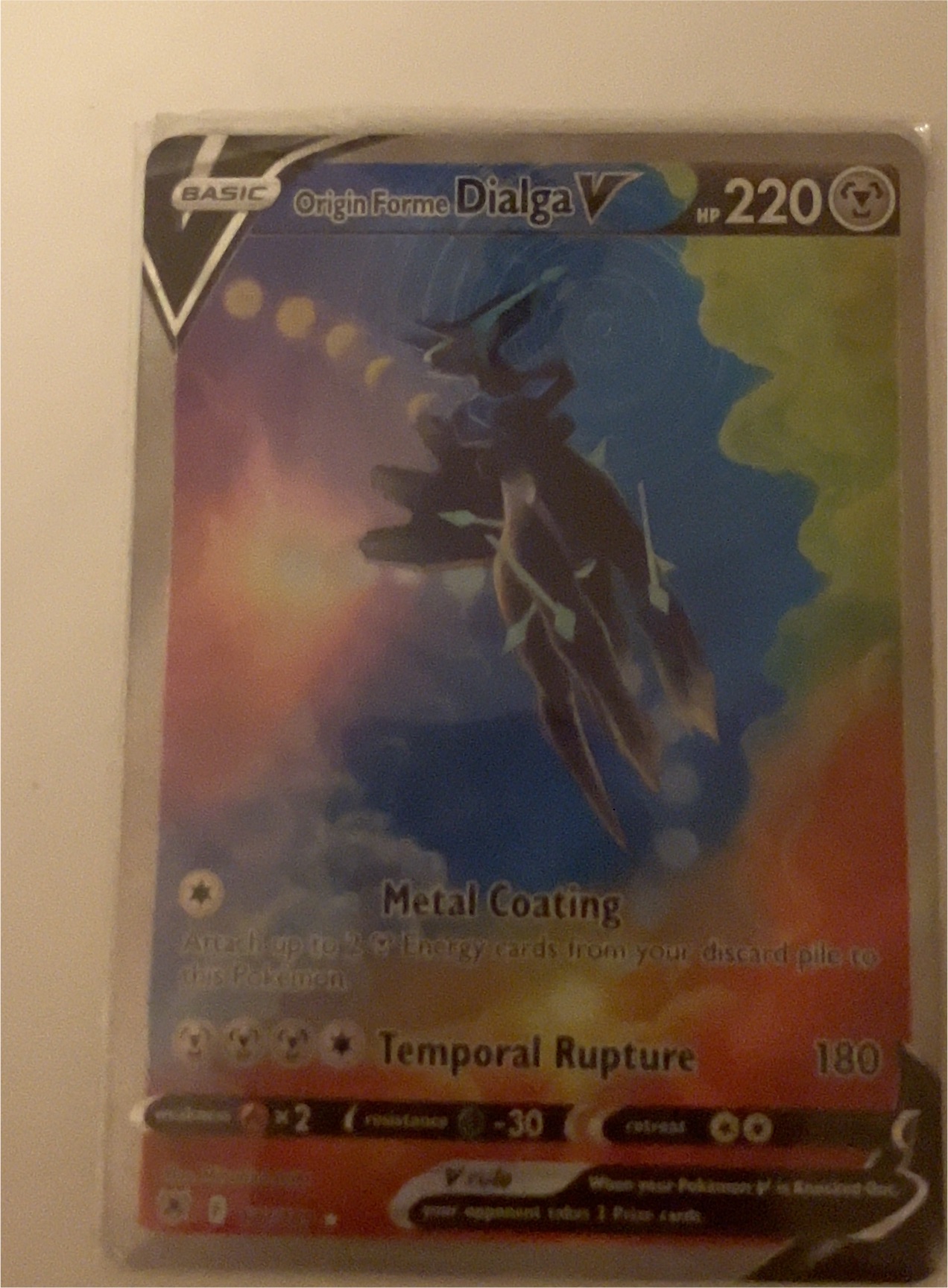 2022 Pokémon Astral Radiance #113 Origin Forme Dialga V — front