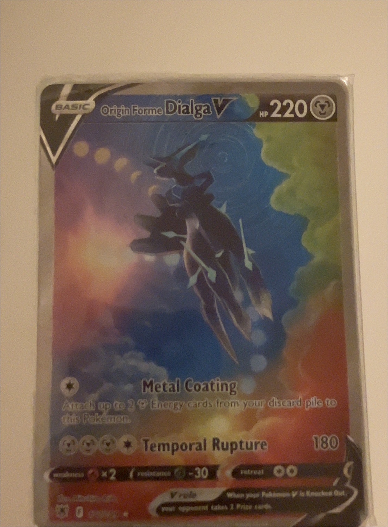 2022 Pokémon #113 Origin Forme Dialga V — front