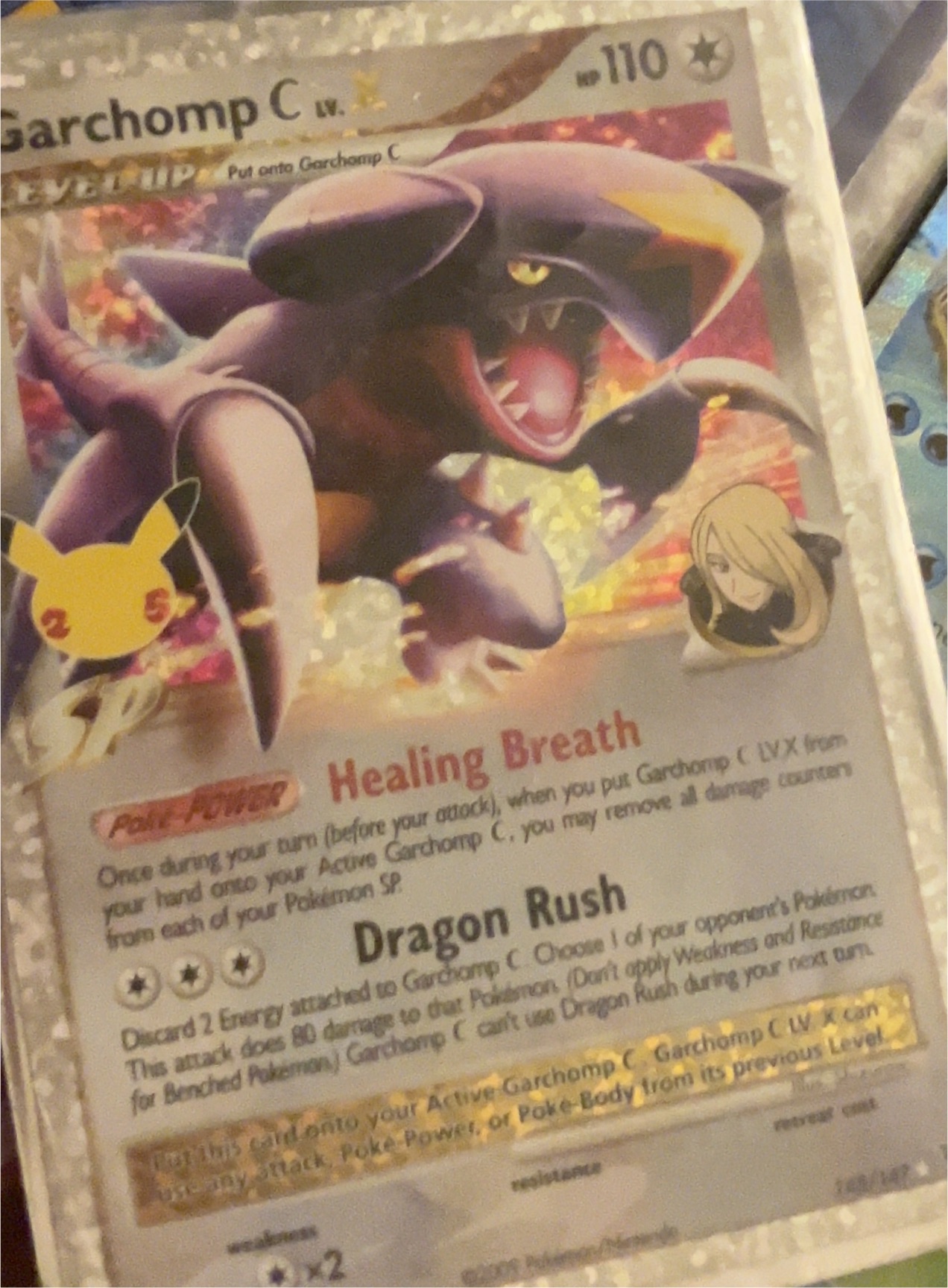 2009 Pokémon #145 Garchomp C LV.X — front