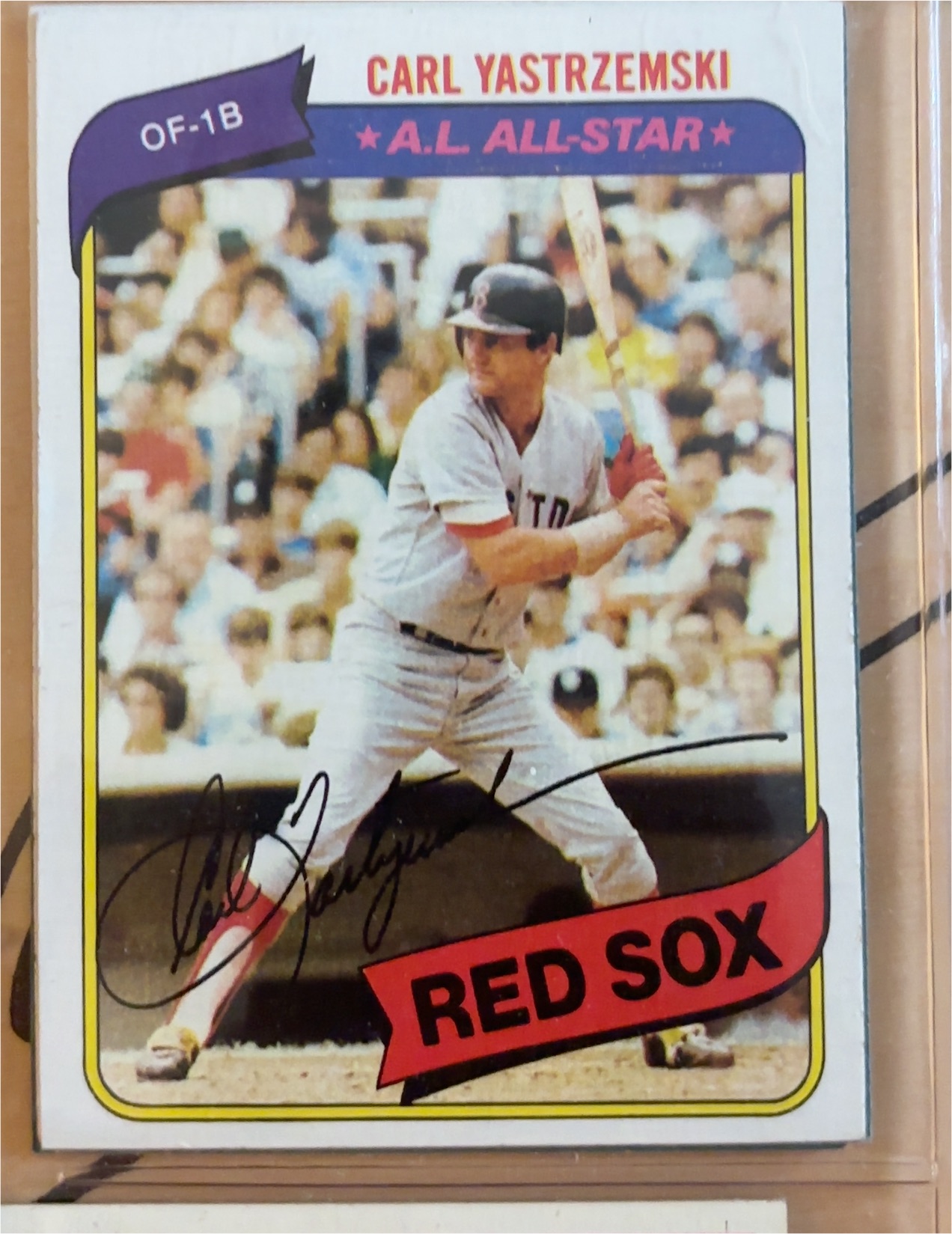 1982 Topps K-Mart 5x7 Carl Yastrzemski — front