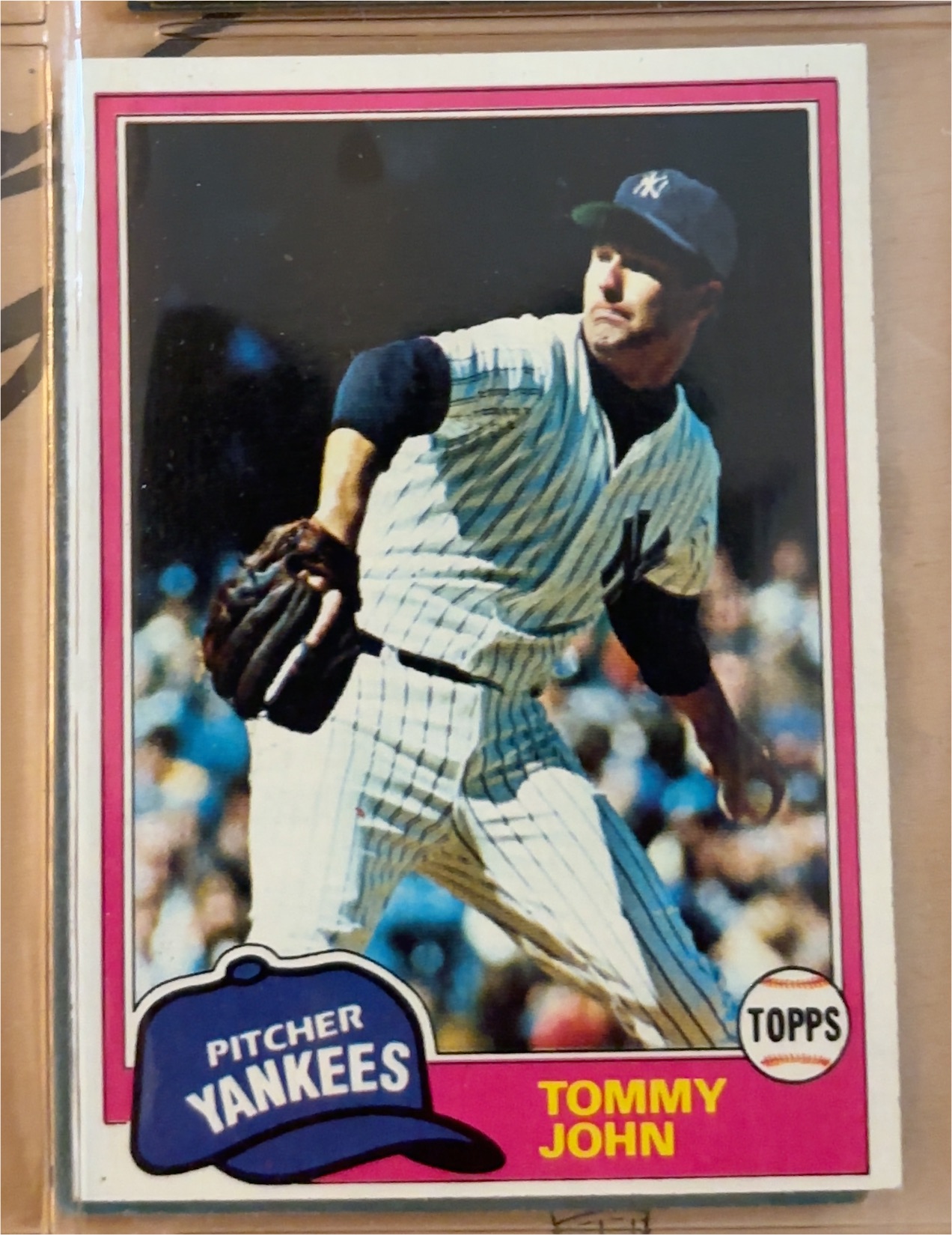 1983 Topps Tommy John — front