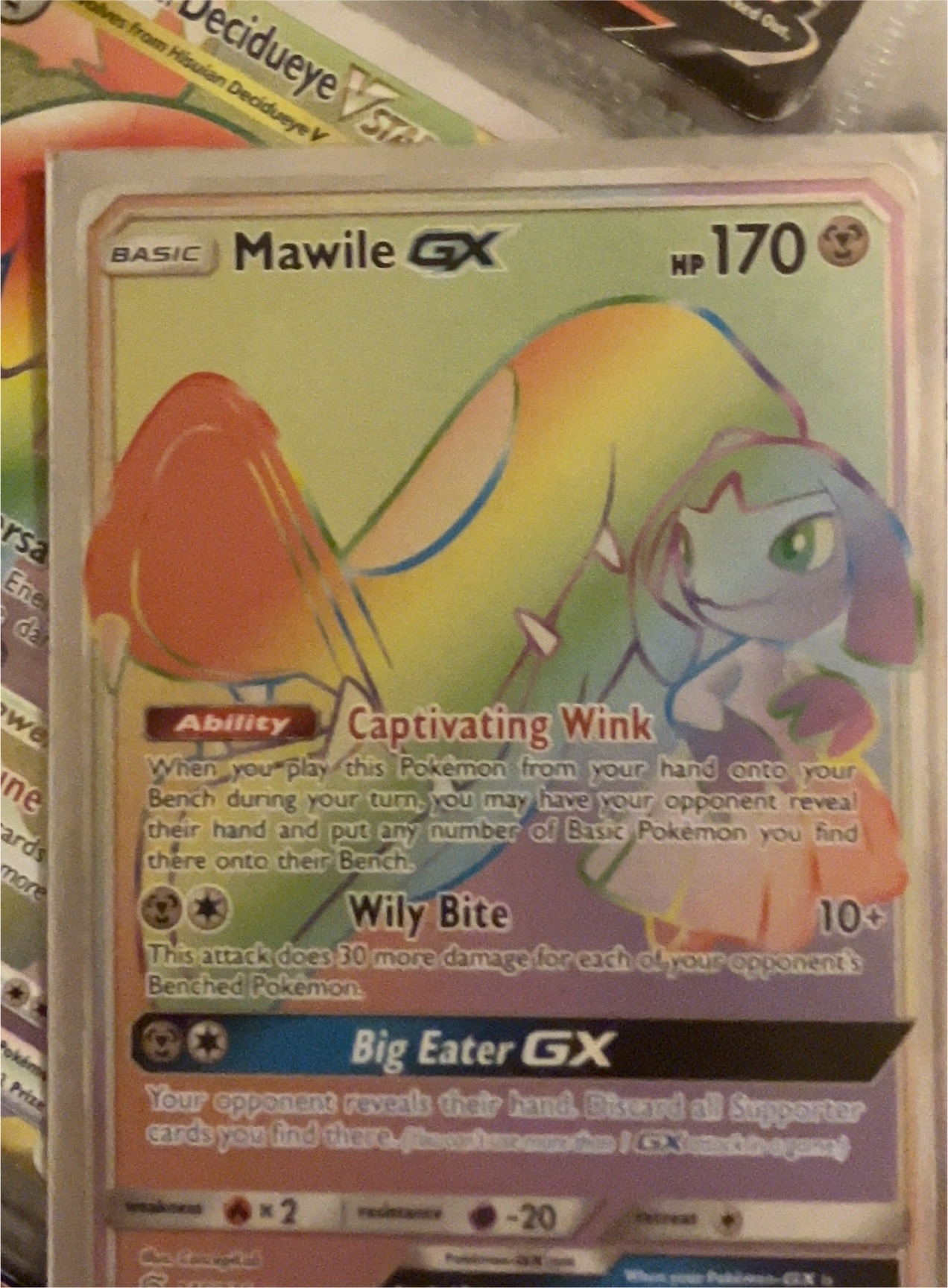 2018 Pokémon Forbidden Light #91 M Mawile-GX — front