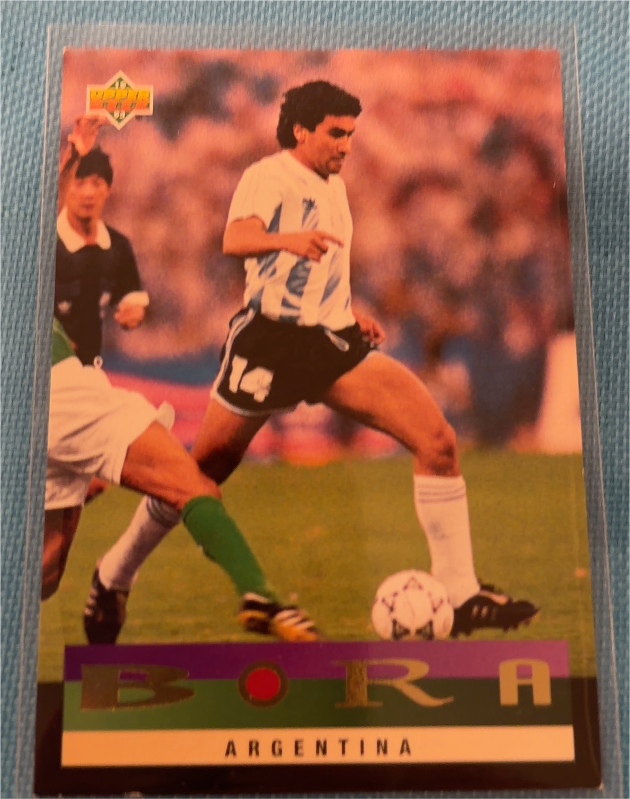 1994 Upper Deck World Cup Jorge Burruchaga — front