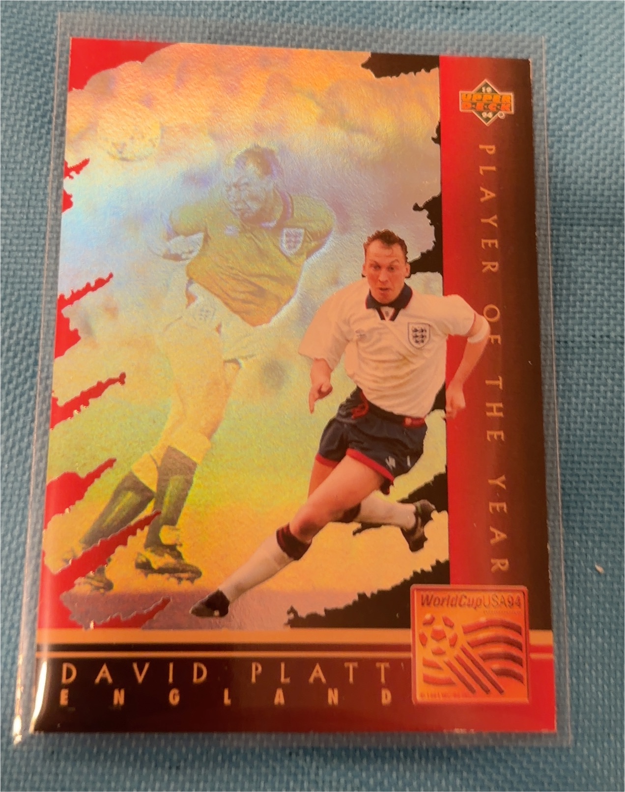 1994 Topps World Cup USA 94 David Platt — front
