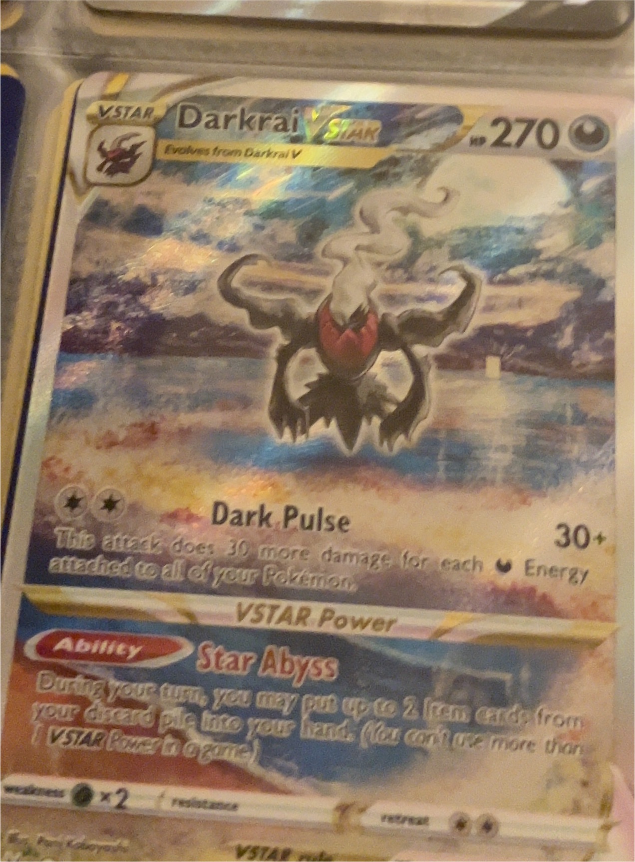2023 Pokémon Crown Zenith #099 Darkrai VSTAR — front