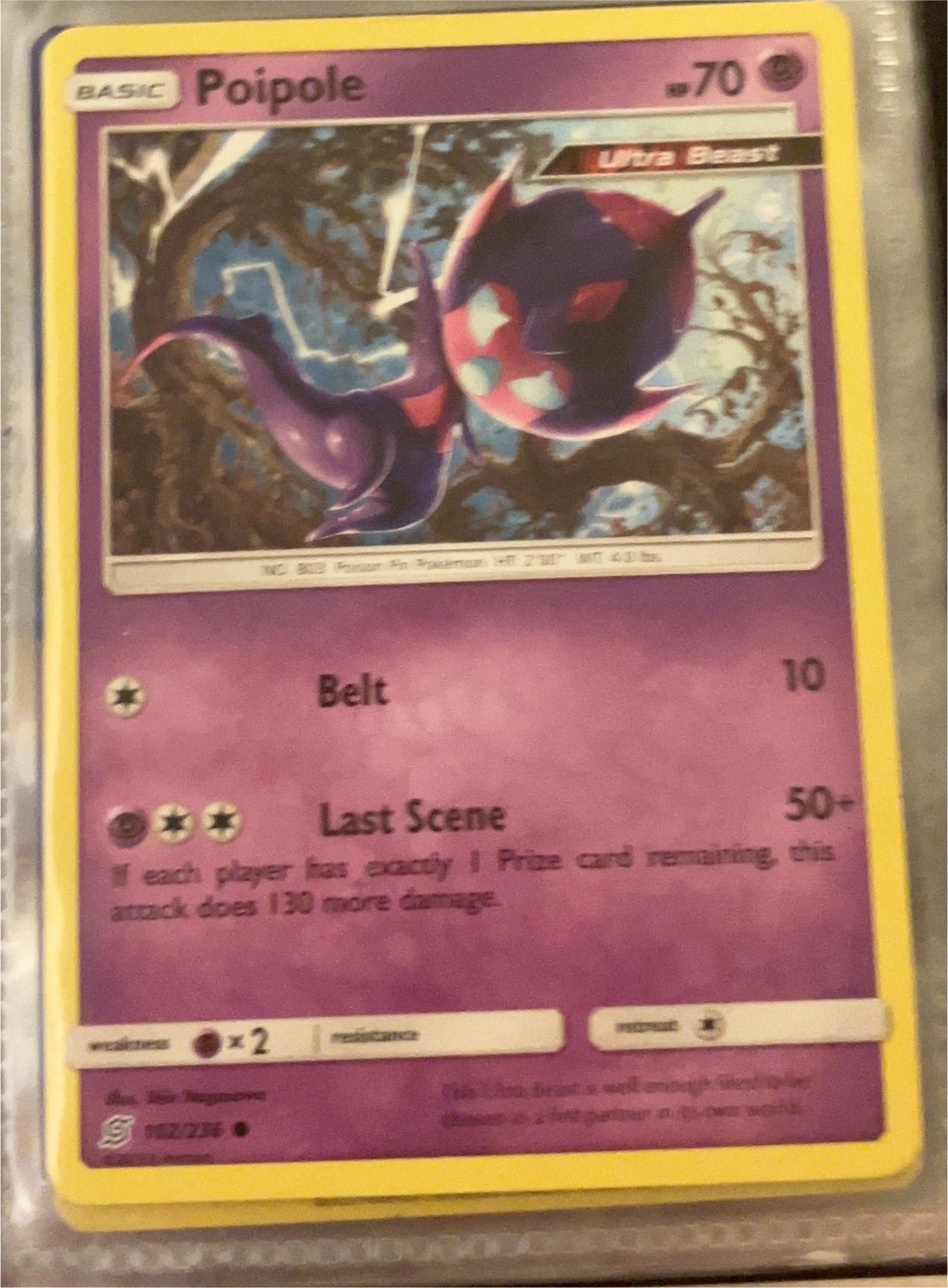 2019 Pokémon Cosmic Eclipse #103 Poipole — front