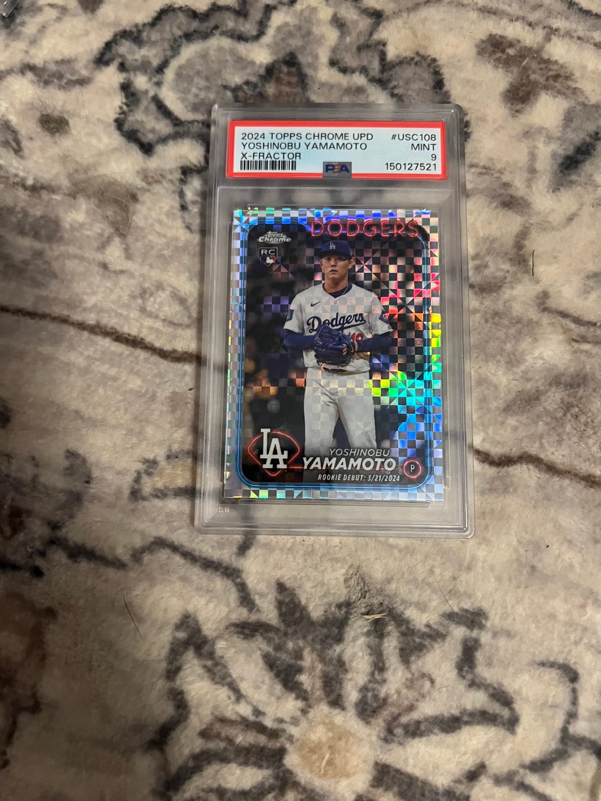 2024 Topps Chrome Update #USC108 Yoshinobu Yamamoto — front