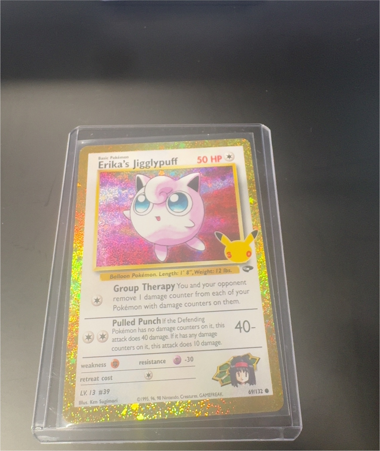 2000 Pokémon Gym Heroes #69 Erika's Jigglypuff — front