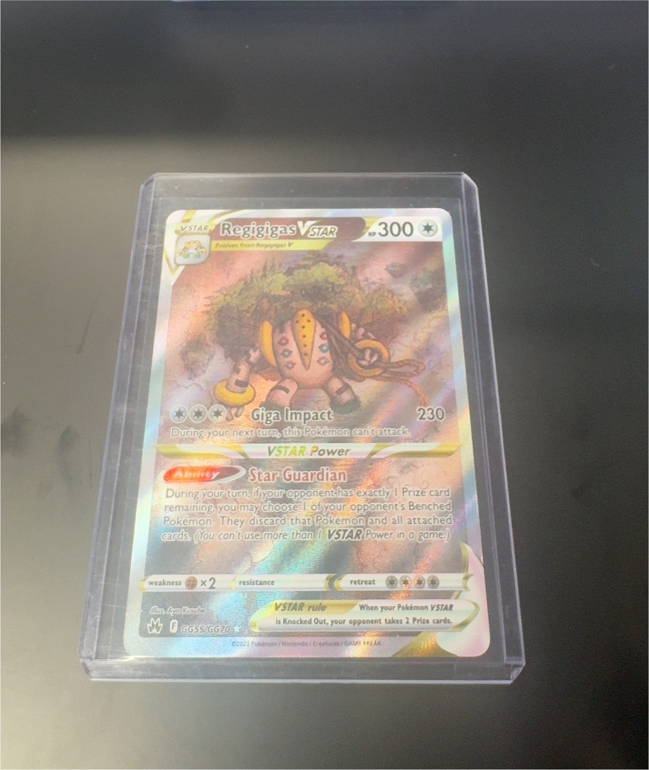 2023 Pokémon Crown Zenith GG55 Regigigas VSTAR — front