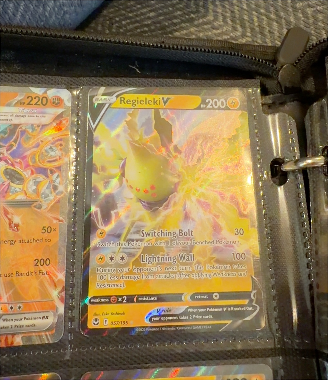 2022 Pokémon Silver Tempest #057 Regieleki V — front
