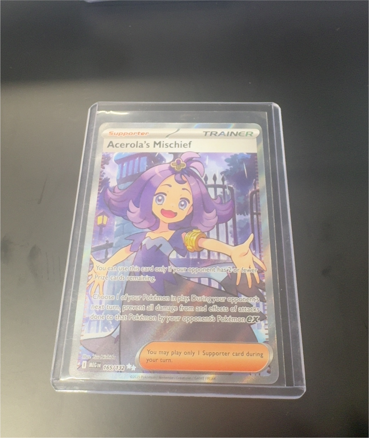 2025 Pokémon Mega Evolution #165 Acerola's Mischief — front
