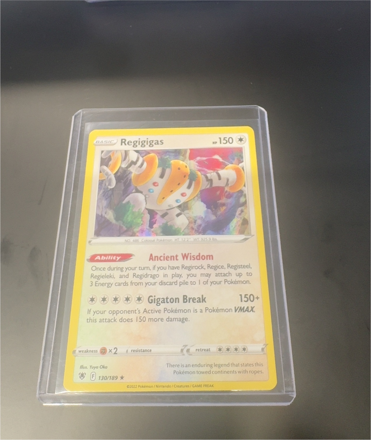 2022 Pokémon Astral Radiance #130 Regigigas — front