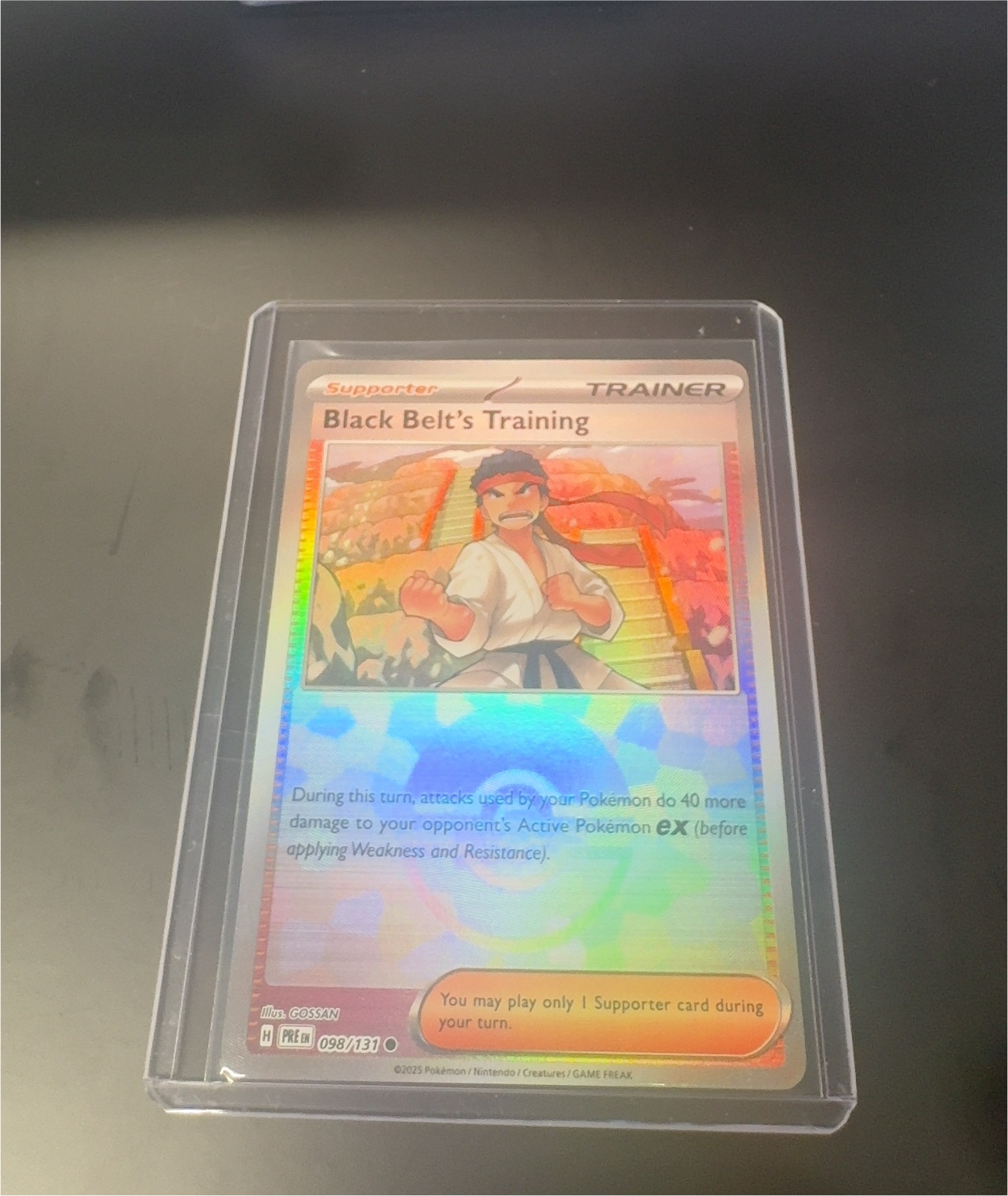 2025 Pokémon #098 Black Belt's Training — front